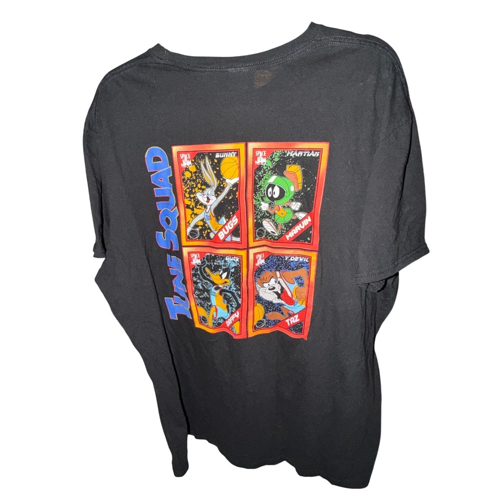Space Jam A New Legacy‎ T-Shirt Mens XL Black Excellent Tune Squad Graphic Tee
